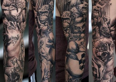 marcel chirnoaga full sleeve tattoo,tatuaj marcel chirnoaga