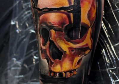 skull tattoo,tatuaj craniu